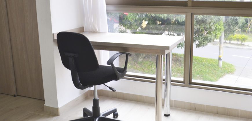 Apartamento loft amoblado en arriendo en La Castellana, Medellín