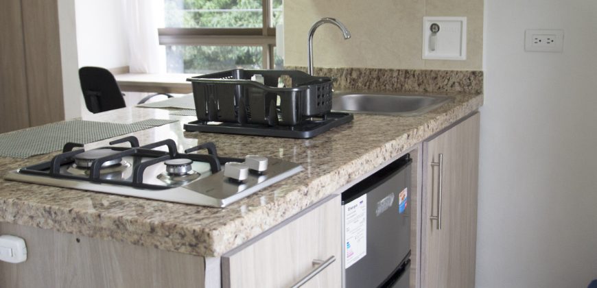 Apartamento loft amoblado en arriendo en La Castellana, Medellín