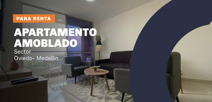 Apartamento con vista a la ciudad de Medellín sector Oviedo