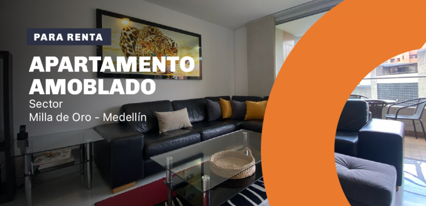 Apartamento ubicado en el sector de Milla de Oro en el Poblado Medellín