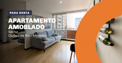 Apartamento ubicado en el sector de Ciudad del Rio en Medellín