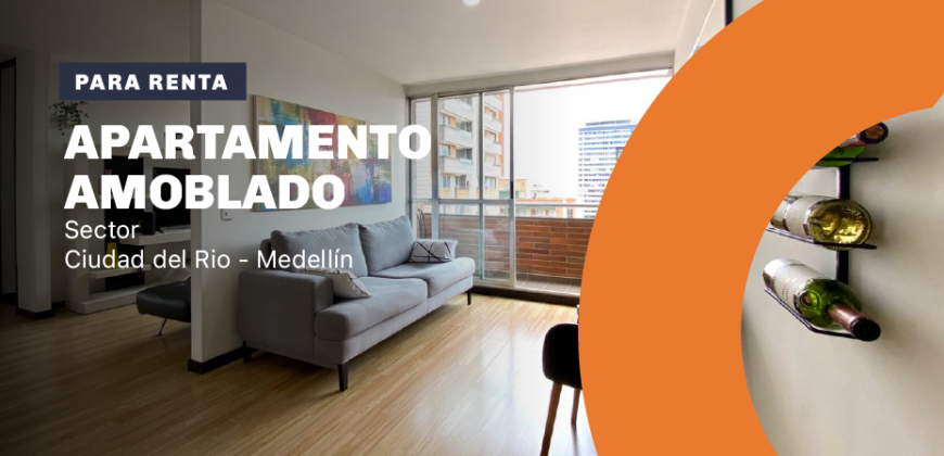 Apartamento ubicado en el sector de Ciudad del Rio en Medellín