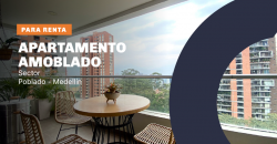 Apartamento en el sector de El Poblado en la ciudad de Medellín con vista a la ciudad