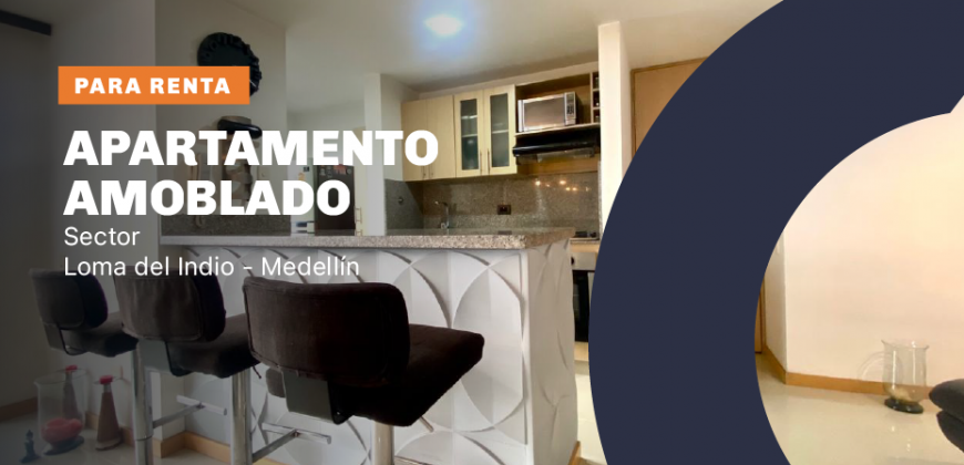 Apartamento ubicado en el sector de la Loma del Indio en la ciudad de Medellín