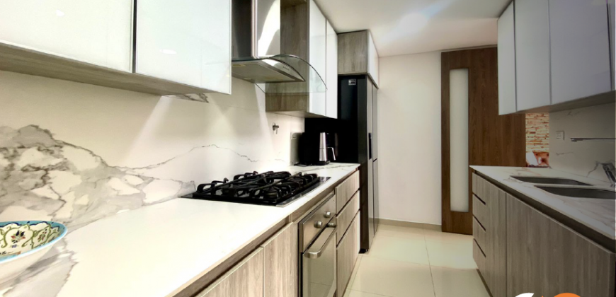 Apartamento en el sector de El Poblado en la ciudad de Medellín con vista a la ciudad