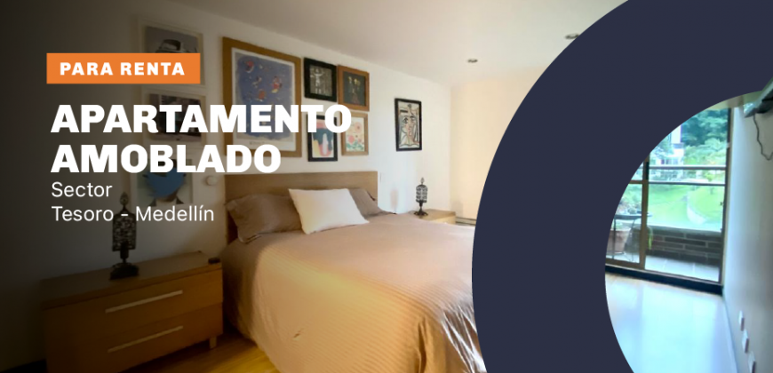 Apartamento para la renta ubicado en el sector de El Tesoro en Medellín