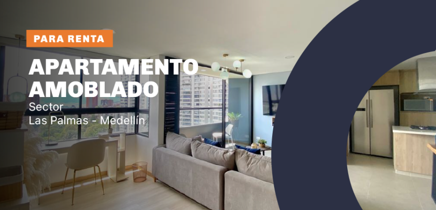 Vive en Medellín en un apartamento para la renta ubicado en Las Palmas
