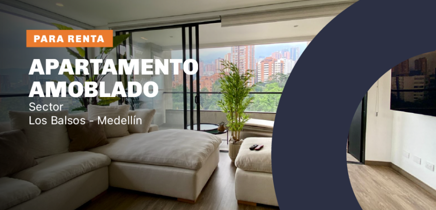 Apartamento disponible para renta en el sector de Los Balsos en Medellín