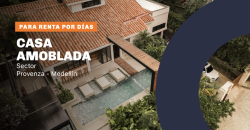 Casa amoblada para renta por días ubicada en el sector de Provenza en Medellín