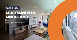 Apartamento disponible para renta ubicado en el sector de Castropol en Medellín