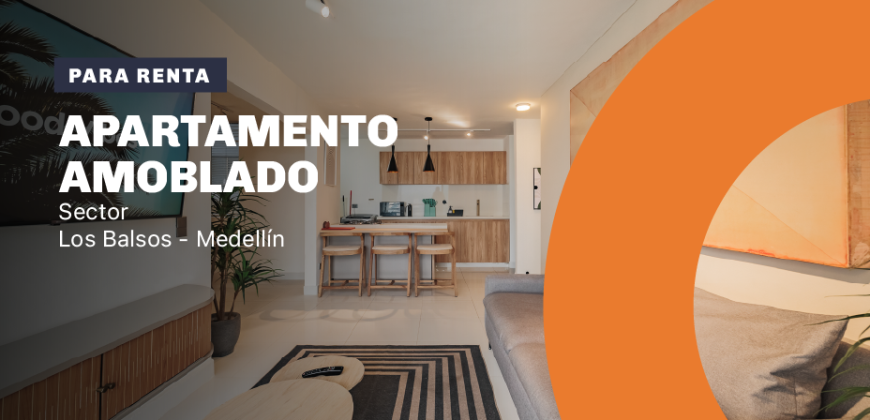 Apartamento para la renta ubicado en Los Balsos ciudad de Medellín