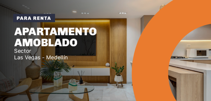 Apartamento disponible para rentar ubicado en el sector de Las Vegas en Medellín