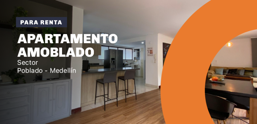 Apartamento para renta ubicado en la transversal inferior en el Poblado Medellín