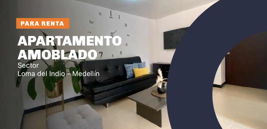 Apartamento ubicado en el sector de Loma del Indio en Medellín