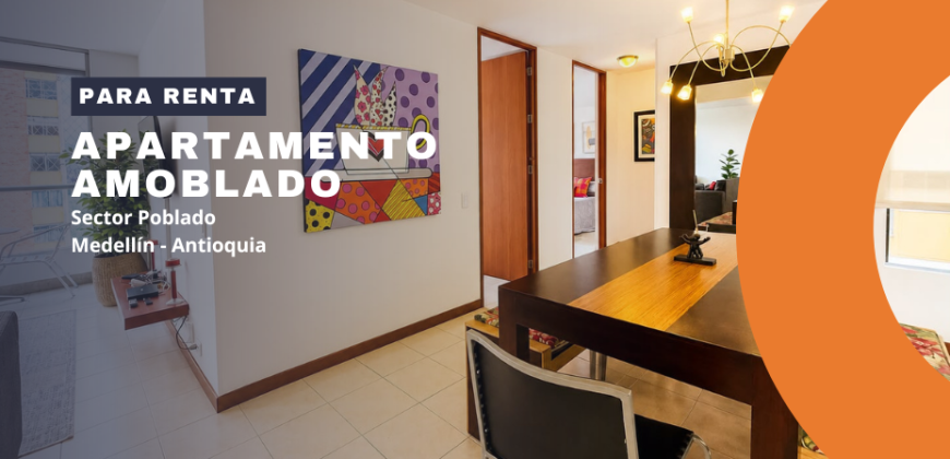 Apartamento para la renta en el sector de El Poblado en Medellín