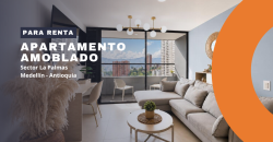 Apartamento para la renta disponible en la ciudad de Medellín en el sector Las Palmas