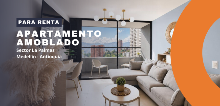 Apartamento para la renta disponible en la ciudad de Medellín en el sector Las Palmas