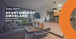 Apartamento disponible para la renta en el sector de El Tesoro en Medellín