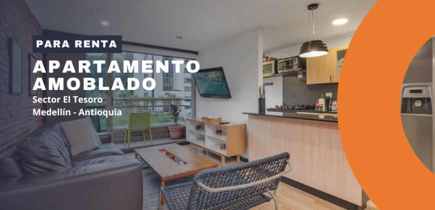 Apartamento disponible para la renta en el sector de El Tesoro en Medellín