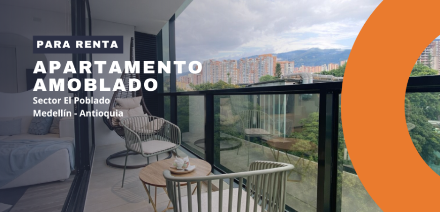 Apartamento para la renta disponible en el sector de El Poblado en Medellín