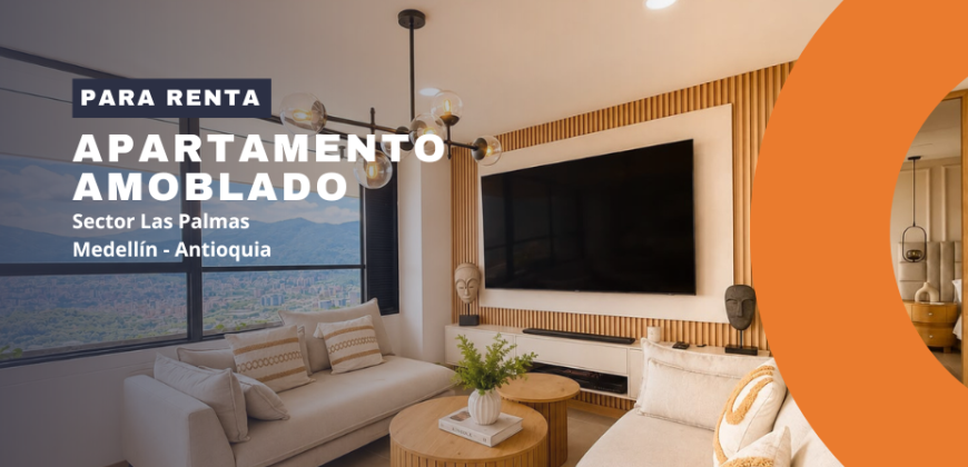 Apartamento para la renta ubicado en el sector de Las Palmas en Medellín