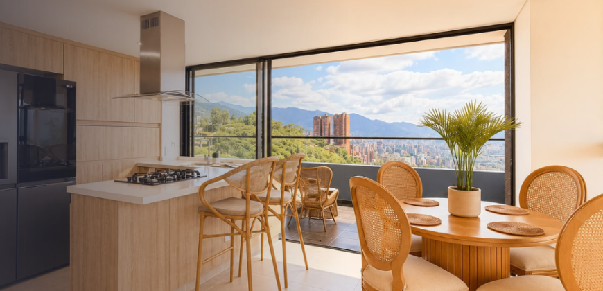 Apartamento para la renta ubicado en el sector de Las Palmas en Medellín